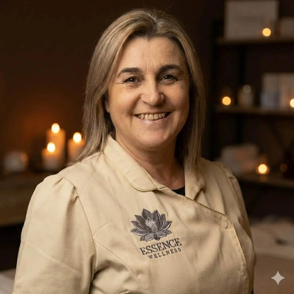 Cristina Martins, massagista certificada na Essence Wellness, Gaia